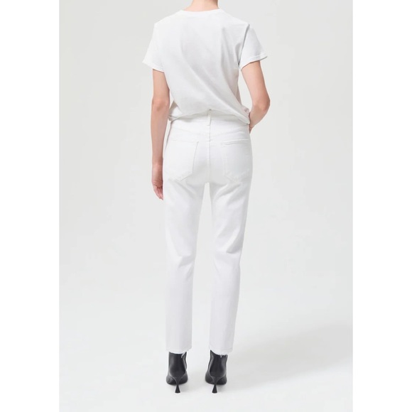 Agolde Riley Crop Jean in Whip - Picture 3 of 8